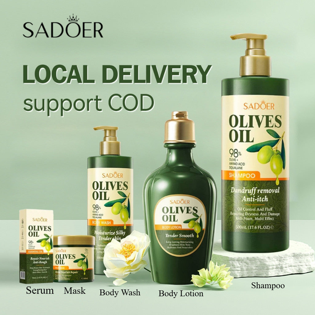 Sadoer Olive Oil 5in1 Set: Shampoo, Lotion & More